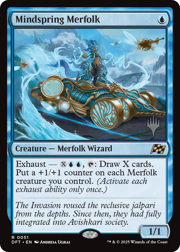 Mindspring Merfolk (Promo Pack) [Aetherdrift Promos] | Deep Dive Games St. Marys