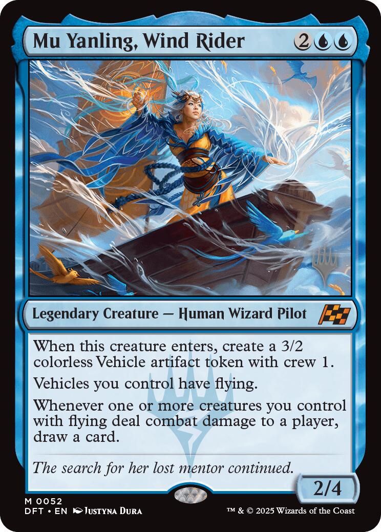 Mu Yanling, Wind Rider (Promo Pack) [Aetherdrift Promos] | Deep Dive Games St. Marys