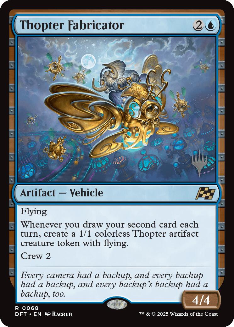 Thopter Fabricator (Promo Pack) [Aetherdrift Promos] | Deep Dive Games St. Marys