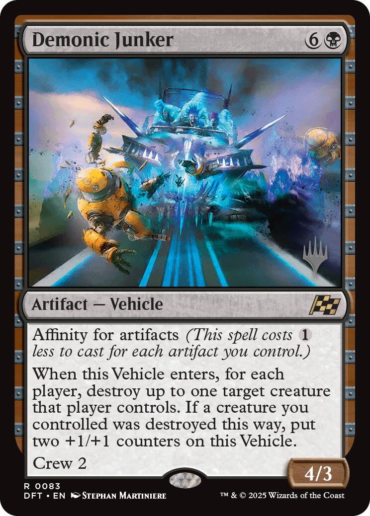 Demonic Junker (Promo Pack) [Aetherdrift Promos] | Deep Dive Games St. Marys
