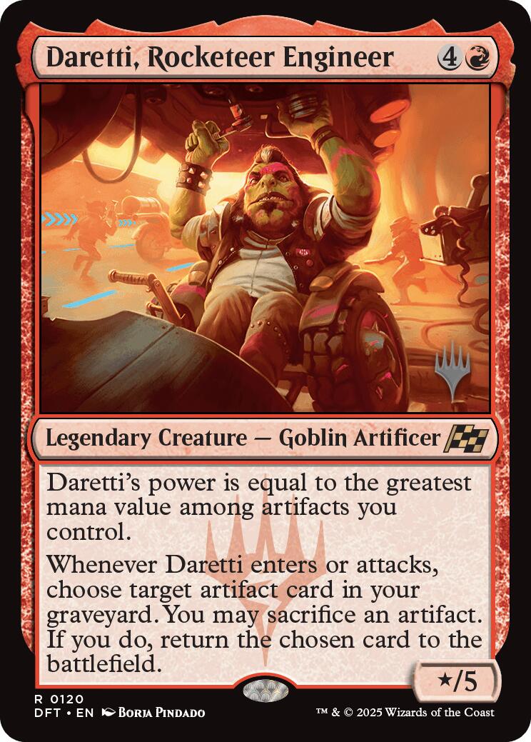 Daretti, Rocketeer Engineer (Promo Pack) [Aetherdrift Promos] | Deep Dive Games St. Marys