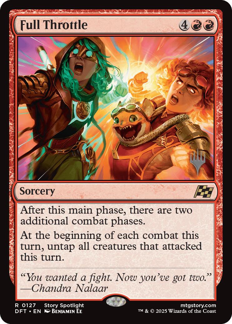 Full Throttle (Promo Pack) [Aetherdrift Promos] | Deep Dive Games St. Marys
