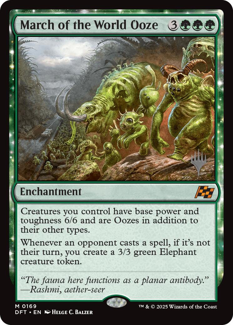 March of the World Ooze (Promo Pack) [Aetherdrift Promos] | Deep Dive Games St. Marys