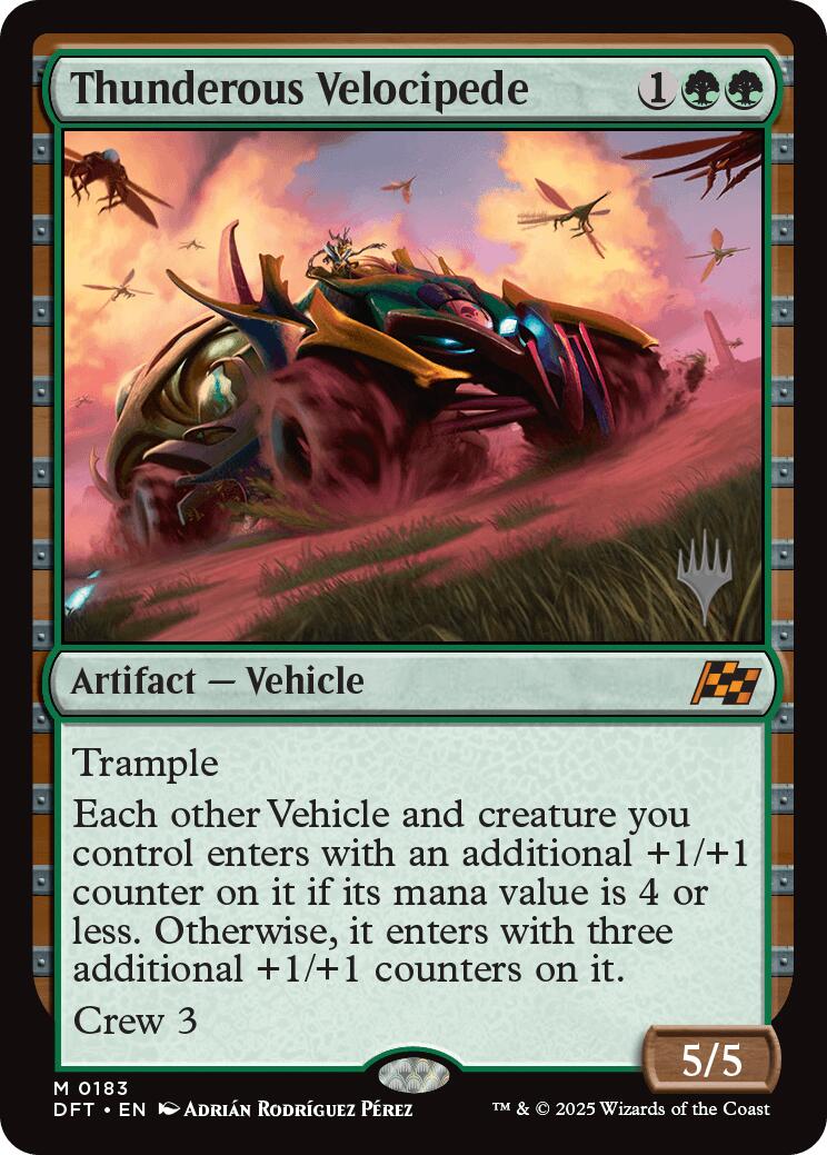 Thunderous Velocipede (Promo Pack) [Aetherdrift Promos] | Deep Dive Games St. Marys