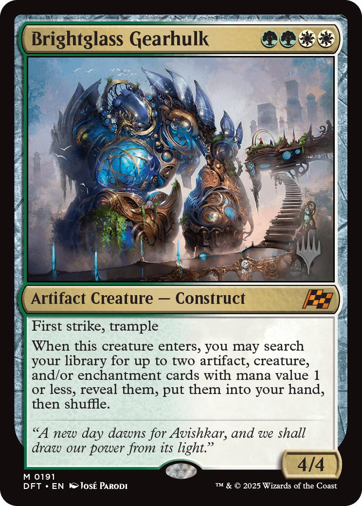 Brightglass Gearhulk (Promo Pack) [Aetherdrift Promos] | Deep Dive Games St. Marys