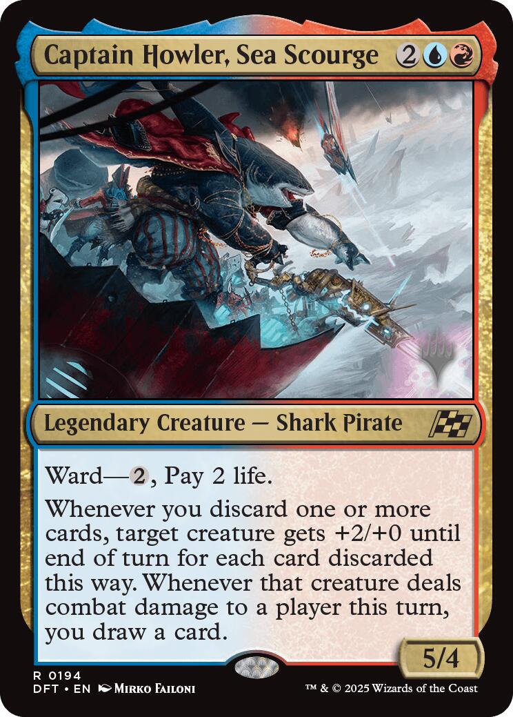 Captain Howler, Sea Scourge (Promo Pack) [Aetherdrift Promos] | Deep Dive Games St. Marys