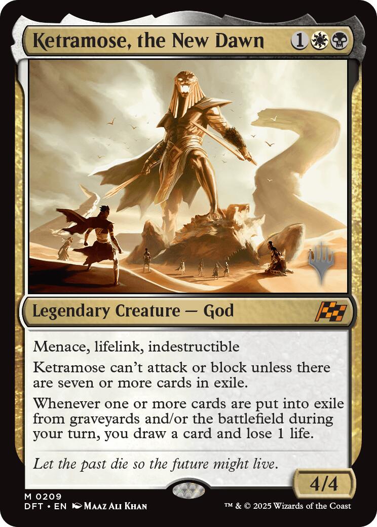 Ketramose, the New Dawn (Promo Pack) [Aetherdrift Promos] | Deep Dive Games St. Marys