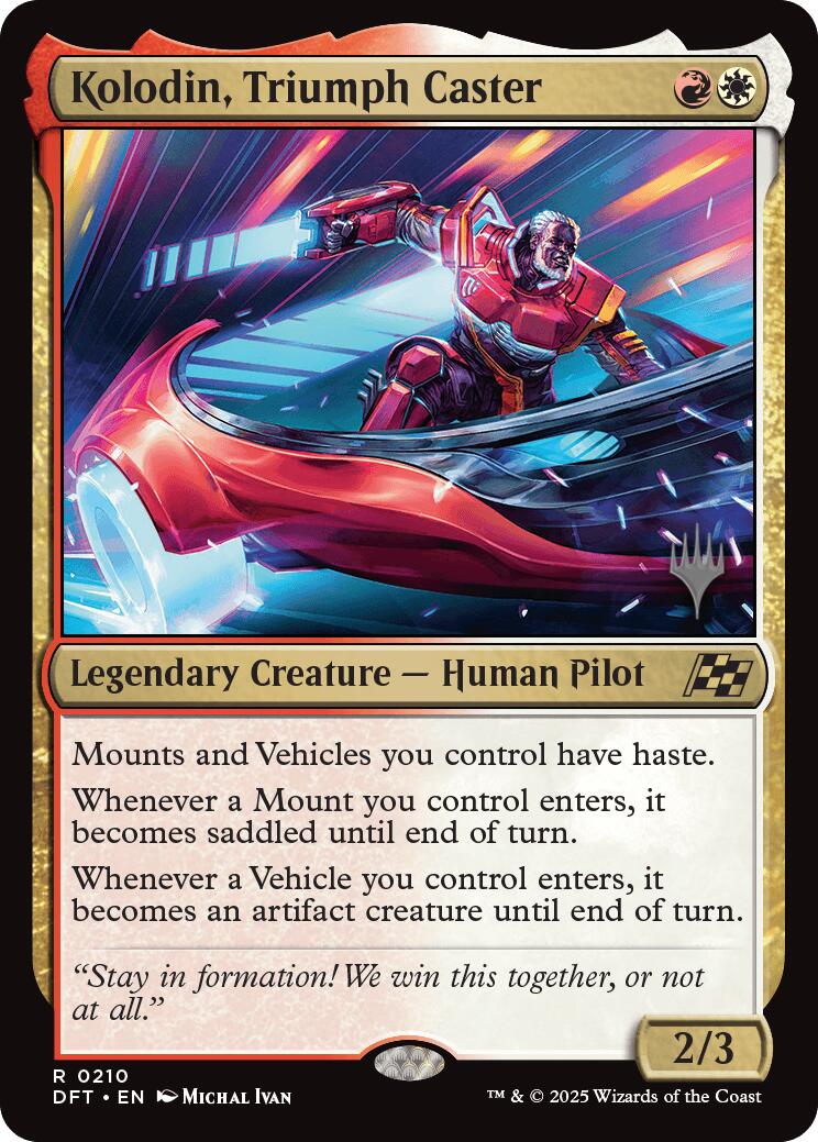 Kolodin, Triumph Caster (Promo Pack) [Aetherdrift Promos] | Deep Dive Games St. Marys