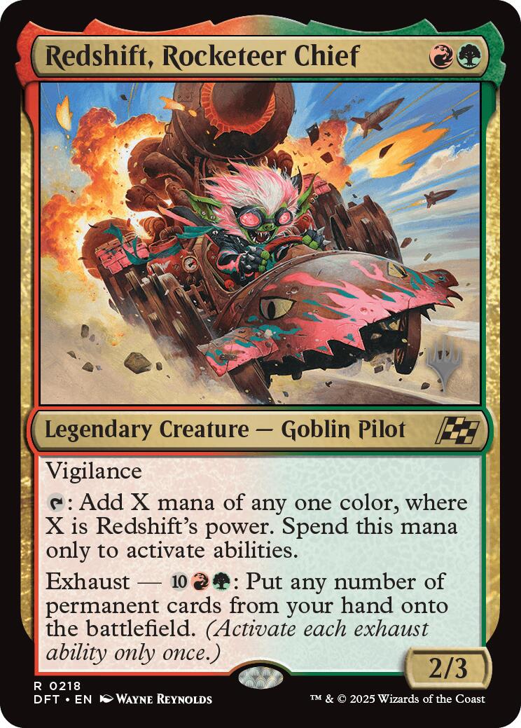 Redshift, Rocketeer Chief (Promo Pack) [Aetherdrift Promos] | Deep Dive Games St. Marys