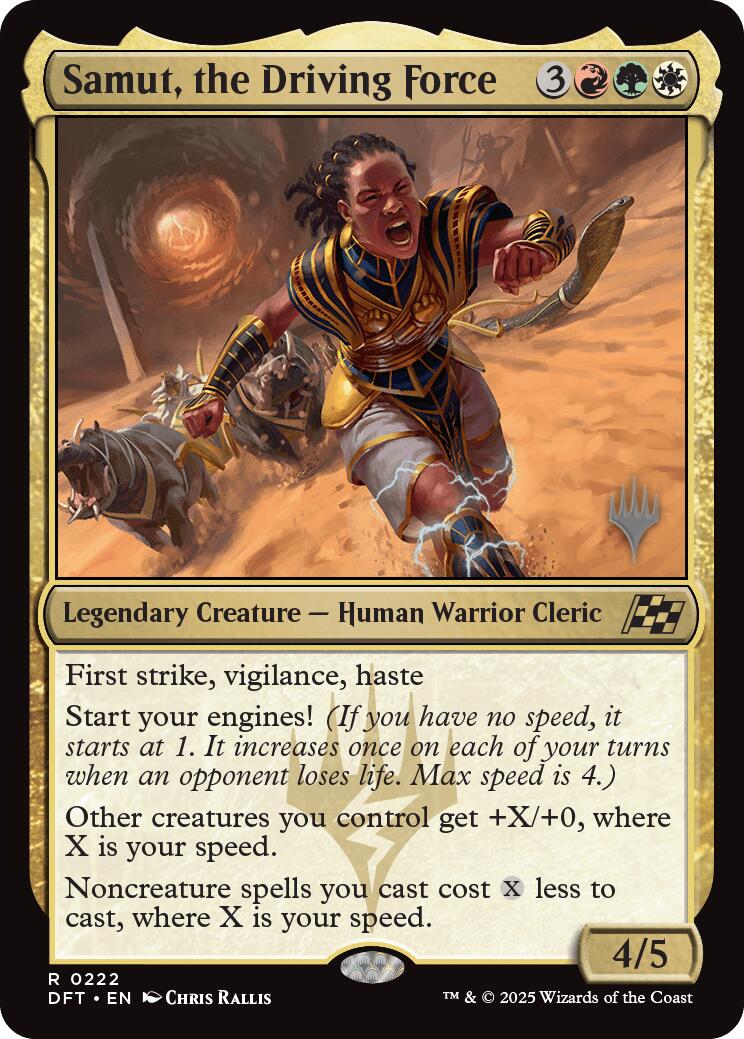 Samut, the Driving Force (Promo Pack) [Aetherdrift Promos] | Deep Dive Games St. Marys