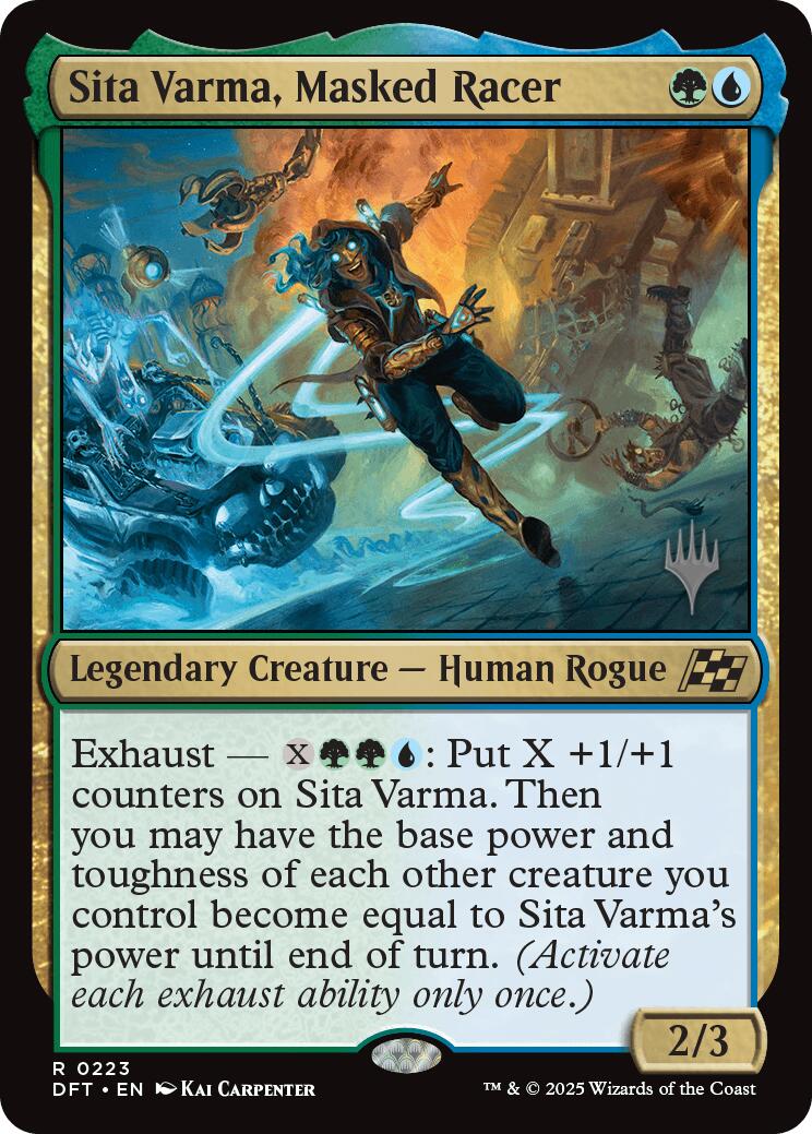 Sita Varma, Masked Racer (Promo Pack) [Aetherdrift Promos] | Deep Dive Games St. Marys