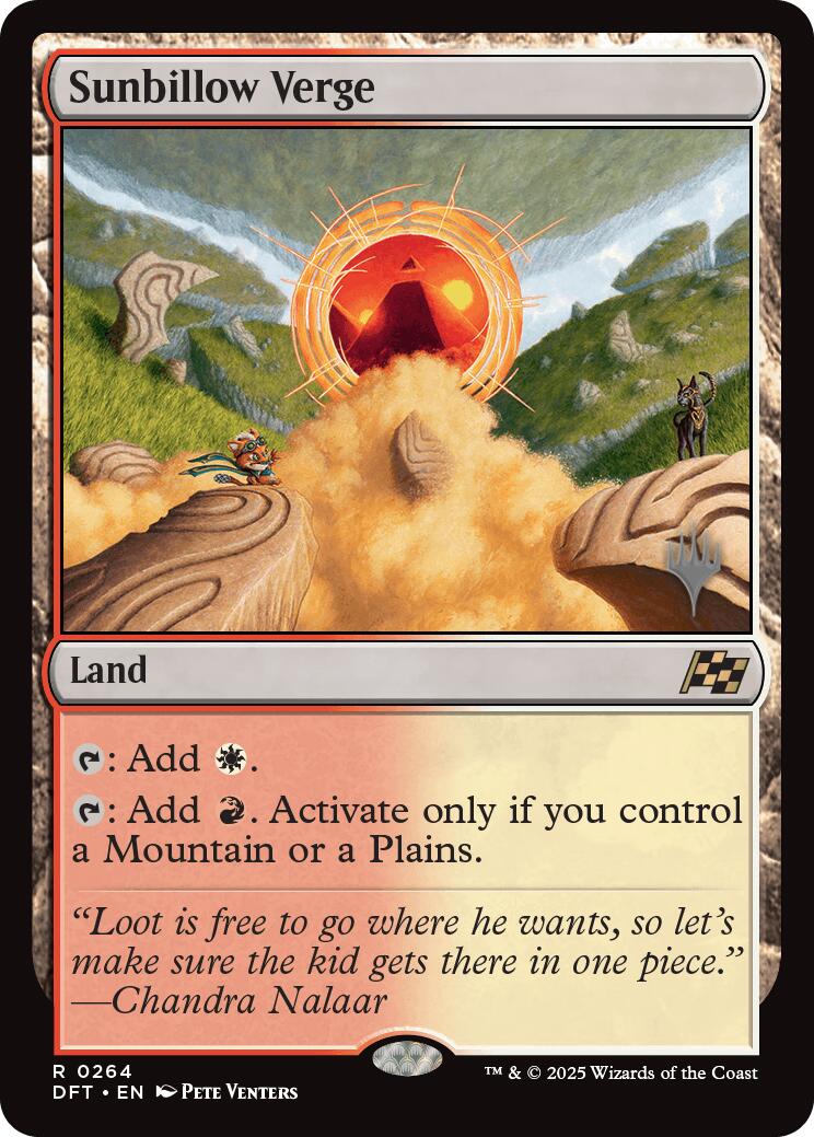 Sunbillow Verge (Promo Pack) [Aetherdrift Promos] | Deep Dive Games St. Marys