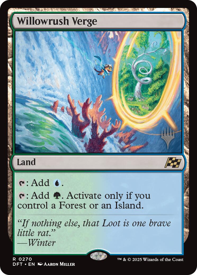Willowrush Verge (Promo Pack) [Aetherdrift Promos] | Deep Dive Games St. Marys