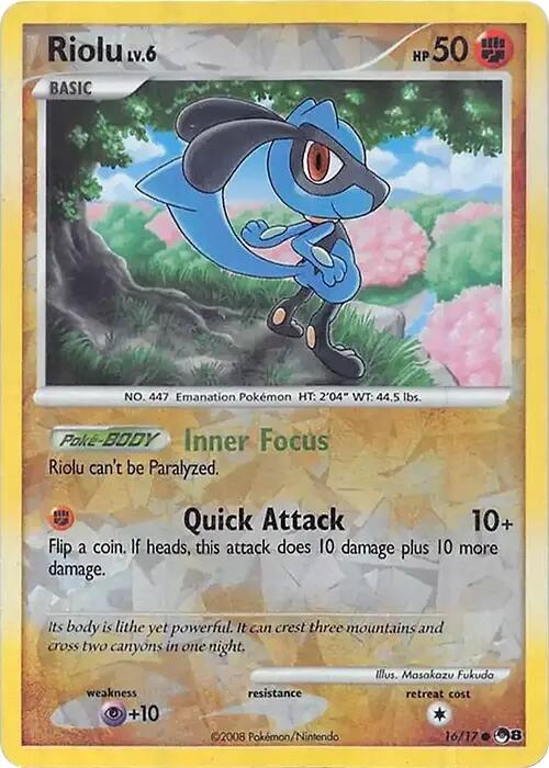 Riolu (016/017) (Cracked Ice Holo) [Miscellaneous Cards] | Deep Dive Games St. Marys