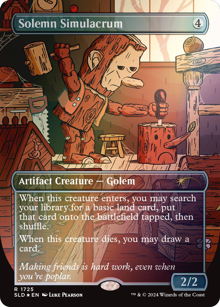 Solemn Simulacrum (1725) (Rainbow Foil) [Secret Lair Drop Series] | Deep Dive Games St. Marys