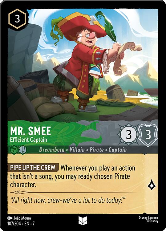 Mr. Smee - Efficient Captain (107/204) [Archazia's Island] | Deep Dive Games St. Marys