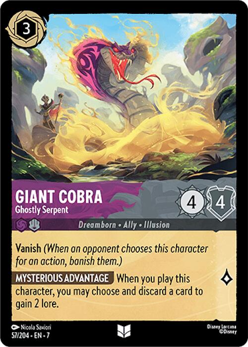 Giant Cobra - Ghostly Serpent (57/204) [Archazia's Island] | Deep Dive Games St. Marys