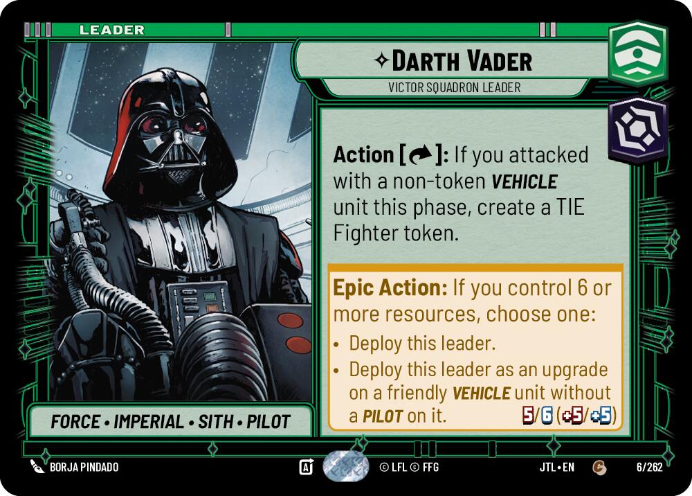 Darth Vader - Victor Squadron Leader (006/262) (006/257) [Jump to Lightspeed] | Deep Dive Games St. Marys