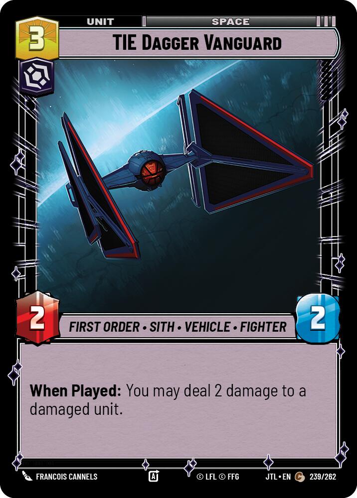 TIE Dagger Vanguard (239/262) (239/257) [Jump to Lightspeed] | Deep Dive Games St. Marys
