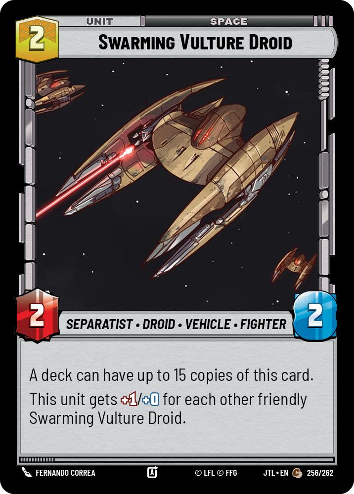 Swarming Vulture Droid (256/262) (256/257) [Jump to Lightspeed] | Deep Dive Games St. Marys