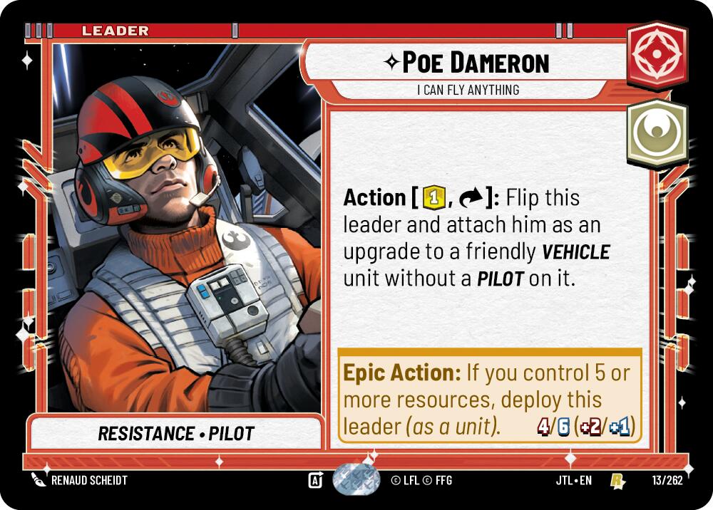 Poe Dameron - I Can Fly Anything (013/262) (013/257) [Jump to Lightspeed] | Deep Dive Games St. Marys
