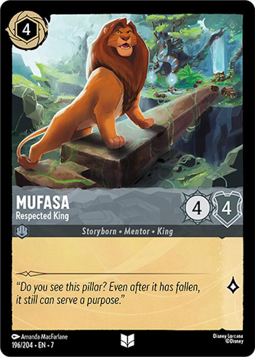 Mufasa - Respected King (196/204) [Archazia's Island] | Deep Dive Games St. Marys