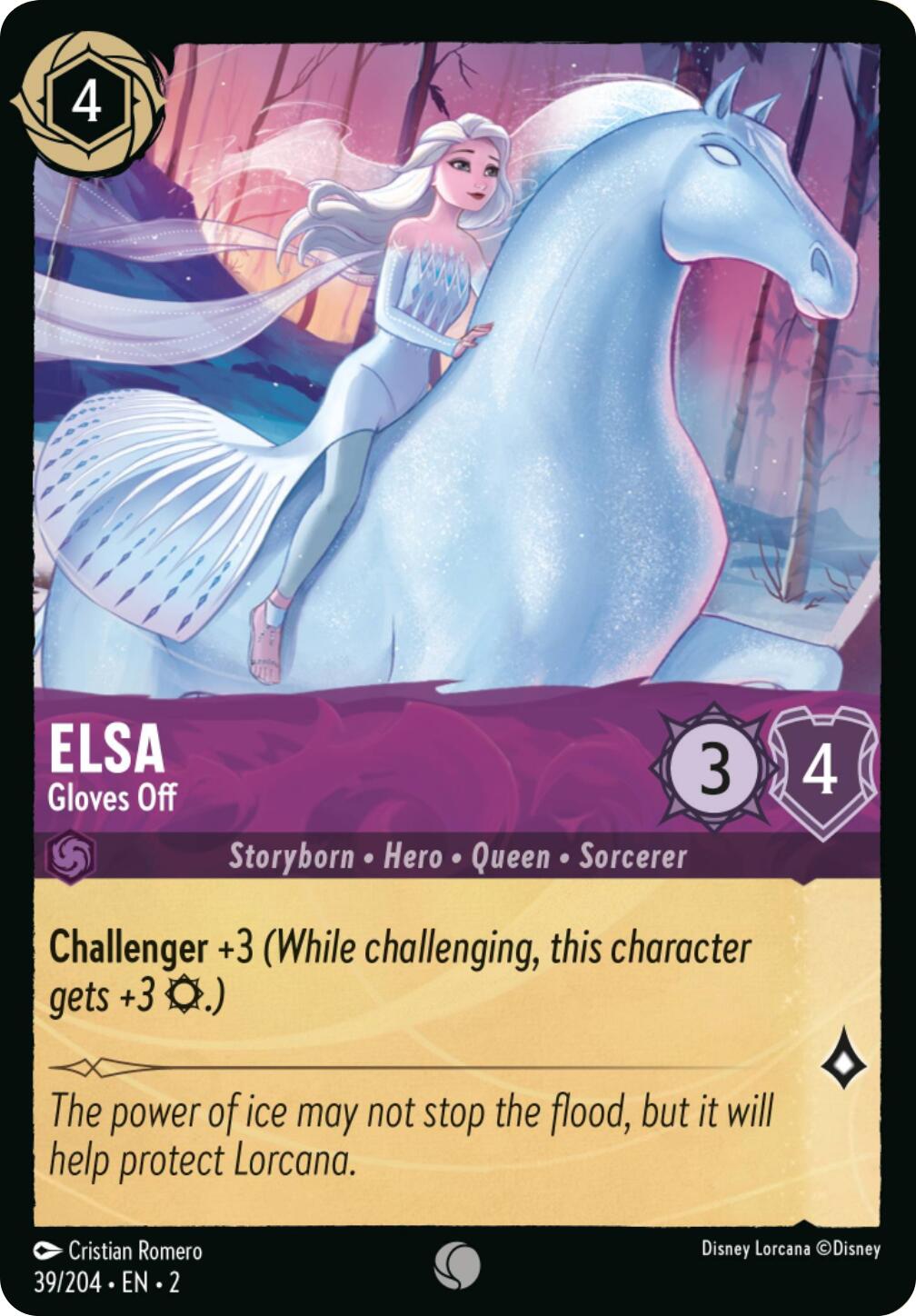 Elsa - Gloves Off (Errata Version) (39/204) [Rise of the Floodborn] | Deep Dive Games St. Marys