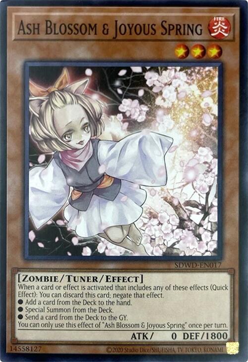 Ash Blossom & Joyous Spring (Unlimited Misprint) [SDWD-EN017] Common | Deep Dive Games St. Marys