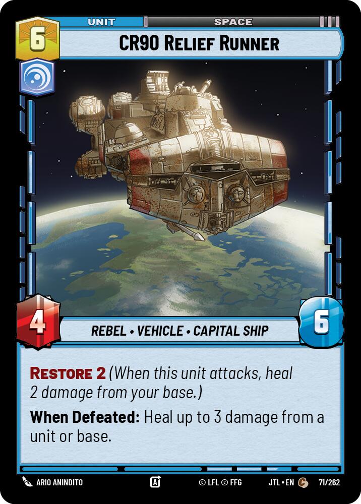 CR90 Relief Runner (071/262) (071/257) [Jump to Lightspeed] | Deep Dive Games St. Marys