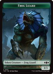 Frog Lizard // Dragon (0014) Double-Sided Token [Tarkir: Dragonstorm Commander Tokens] | Deep Dive Games St. Marys