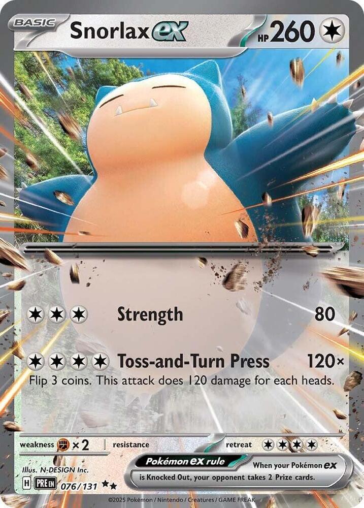 Snorlax ex (076/131) [Scarlet & Violet: Prismatic Evolutions] | Deep Dive Games St. Marys
