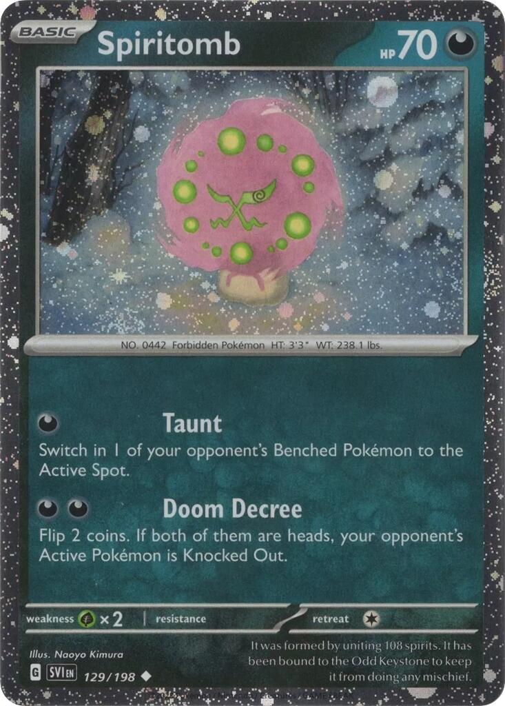 Spiritomb (129/198) (Cosmo Holo) [Scarlet & Violet: Black Star Promos] | Deep Dive Games St. Marys