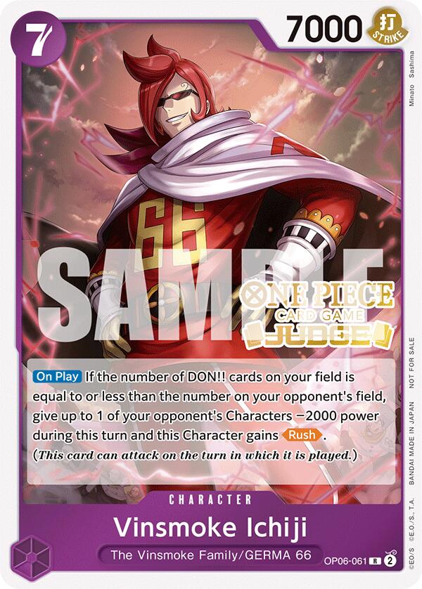 Vinsmoke Ichiji (Judge Pack Vol. 5) [One Piece Promotion Cards] | Deep Dive Games St. Marys
