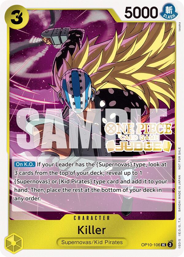 Killer (Judge Pack Vol. 5) [One Piece Promotion Cards] | Deep Dive Games St. Marys