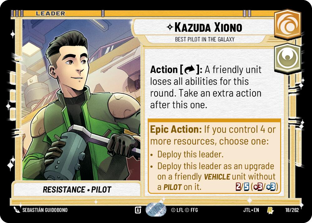 Kazuda Xiono - Best Pilot in the Galaxy (018/262) (018/257) [Jump to Lightspeed] | Deep Dive Games St. Marys