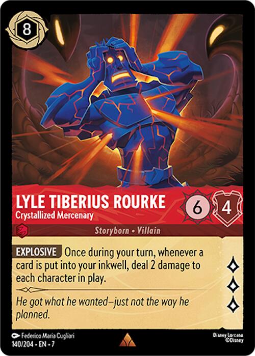 Lyle Tiberius Rourke - Crystallized Mercenary (140/204) [Archazia's Island] | Deep Dive Games St. Marys