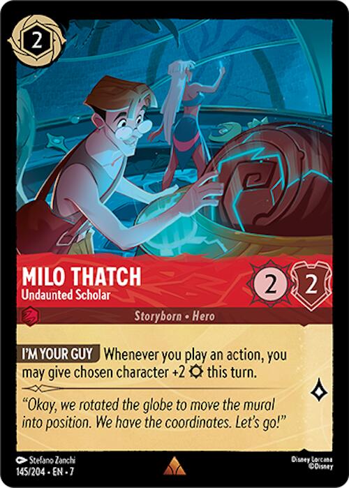 Milo Thatch - Undaunted Scholar (145/204) [Archazia's Island] | Deep Dive Games St. Marys