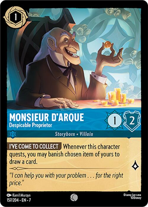 Monsieur D'Arque - Despicable Proprietor (157/204) [Archazia's Island] | Deep Dive Games St. Marys