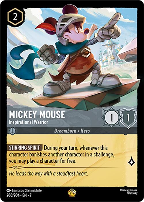Mickey Mouse - Inspirational Warrior (200/204) [Archazia's Island] | Deep Dive Games St. Marys
