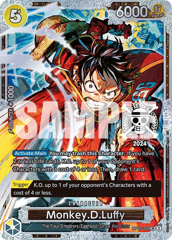 Monkey.D.Luffy (Championship 2024 World Final 2nd Place) [One Piece Promotion Cards] | Deep Dive Games St. Marys