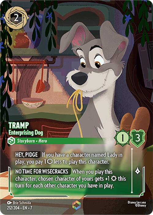 Tramp - Enterprising Dog (Enchanted) (212/204) [Archazia's Island] | Deep Dive Games St. Marys