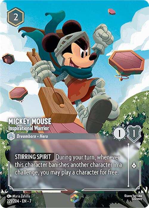 Mickey Mouse - Inspirational Warrior (Enchanted) (221/204) [Archazia's Island] | Deep Dive Games St. Marys