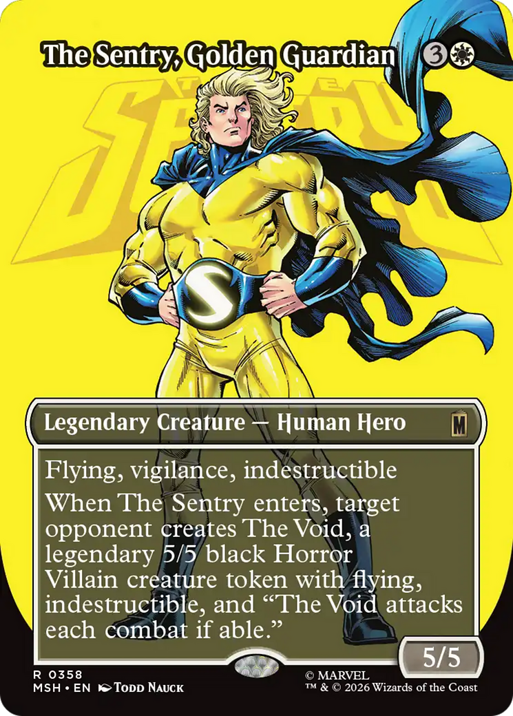 The Sentry, Golden Guardian (Borderless) [Marvel Super Heroes] | Deep Dive Games St. Marys