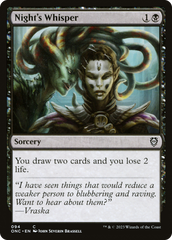 Night's Whisper [Phyrexia: All Will Be One Commander] | Deep Dive Games St. Marys