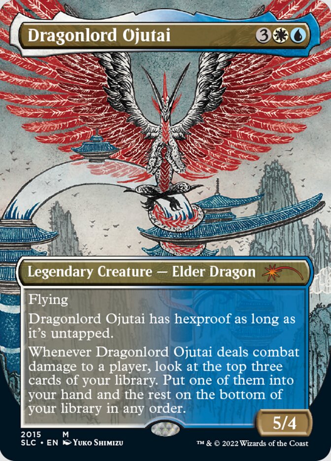 Dragonlord Ojutai (Borderless) [Secret Lair Countdown Kit] | Deep Dive Games St. Marys