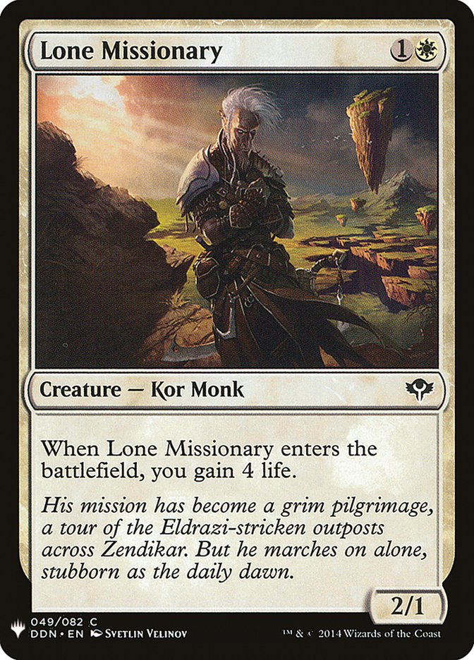 Lone Missionary [Mystery Booster] | Deep Dive Games St. Marys