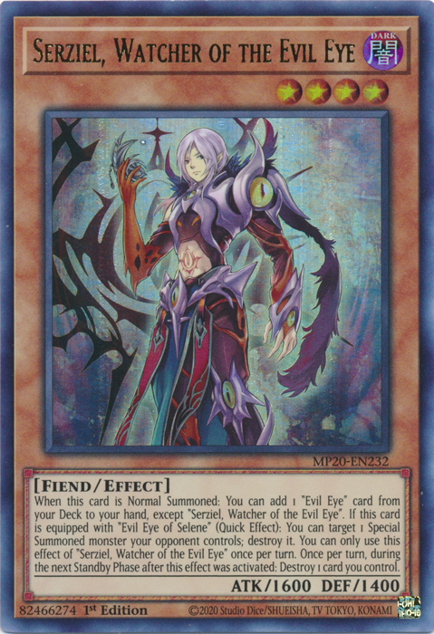 Serziel, Watcher of the Evil Eye [MP20-EN232] Ultra Rare | Deep Dive Games St. Marys