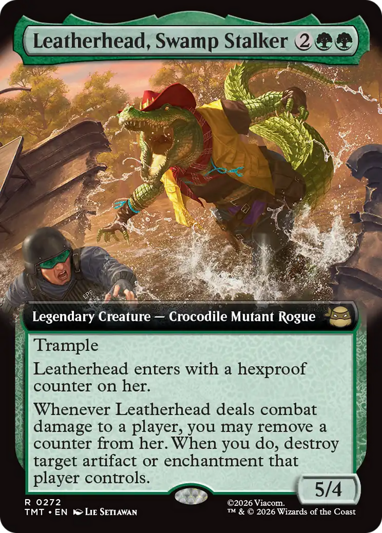 Leatherhead, Swamp Stalker (Extended Art) [Teenage Mutant Ninja Turtles] | Deep Dive Games St. Marys