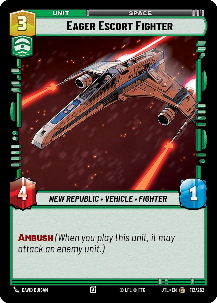 Eager Escort Fighter (112/262) (112/262) [Jump to Lightspeed] | Deep Dive Games St. Marys