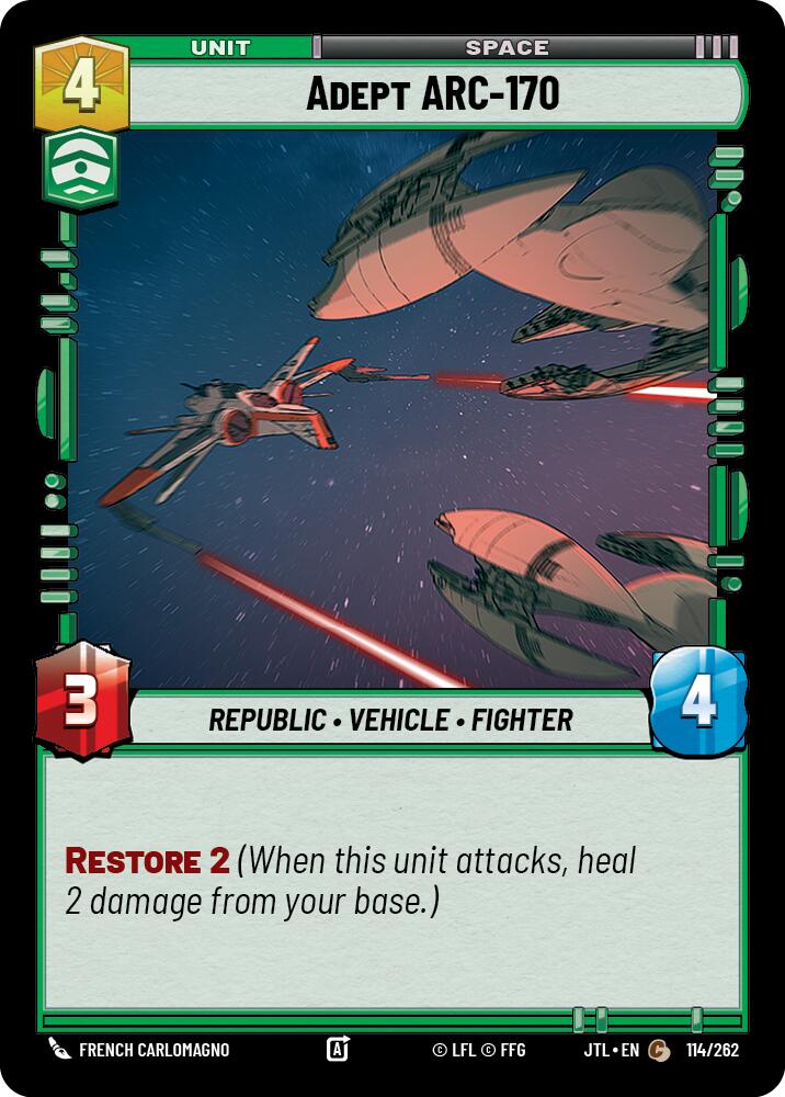 Adept ARC-170 (114/262) (114/262) [Jump to Lightspeed] | Deep Dive Games St. Marys